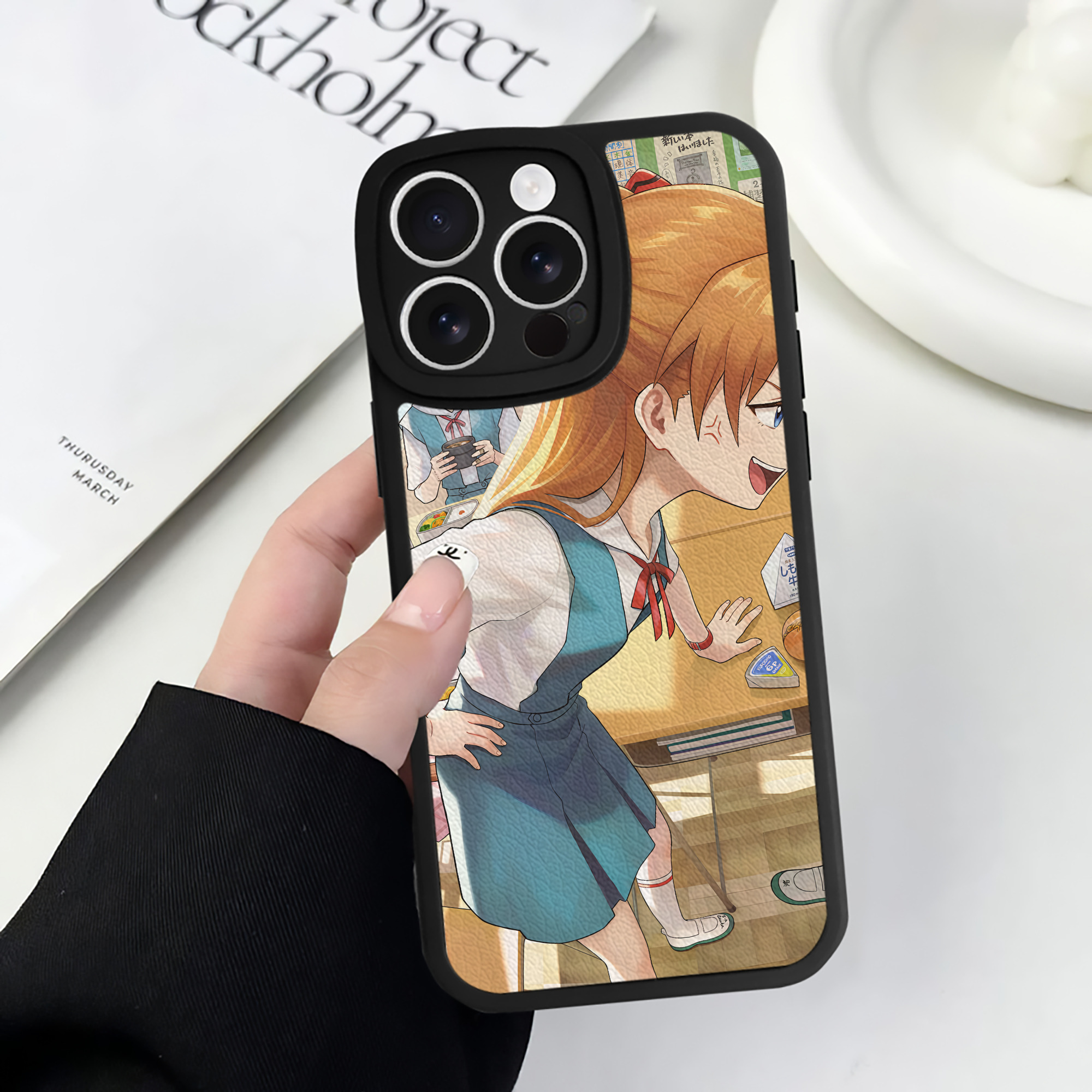 （画像用） EVA 新世紀エヴァンゲリオン 【iPhone 16シリーズ対応】シリコンスマホケース（レザー調） 材質：シリコン